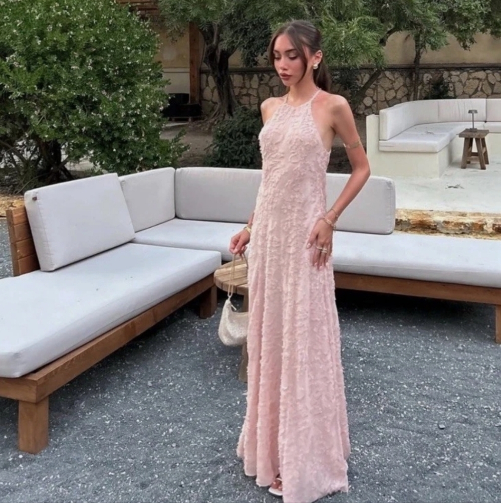 Zara Maxi Dress Pink Size XS and S - Picture 3 of 11